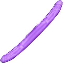 B Yours Realistic Double Dildo, 16 Inch, Purple