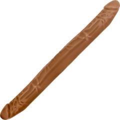 B Yours Realistic Double Dildo, 16 Inch, Brown