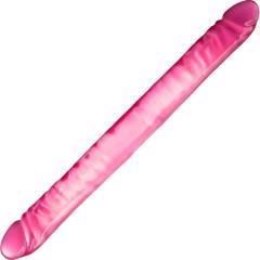 B Yours Double Jelly Dildo, 18 Inch, Pink