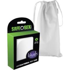 Safe Sex Antibacterial Lint Free Toy Bag, Medium, White