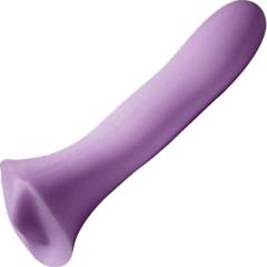 Fusion Large Silicone Strap-On Dildo with Clitoral Ridge, 7.5 Inch, Rose