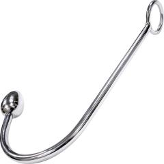 Stainless Steel Anal Hook with Prostate Tip by Rouge, 4.5 Inch, Chrome