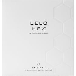 LELO Hex Original Latex Condoms, 36 Pack