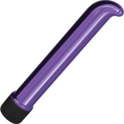 ETC Chrome Classic G-Spot Vibrator, 7 Inch, Metallic Purple