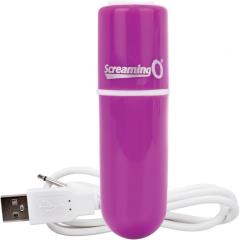 Screaming O Charged Vooom Rechargeable Mini Vibrating Bullet, Purple