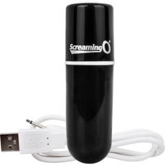 Screaming O Charged Vooom Rechargeable Mini Vibrating Bullet, Black