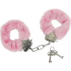 Frisky Caught in Candy Fur Hand Cuffs, Bubblegum Pink