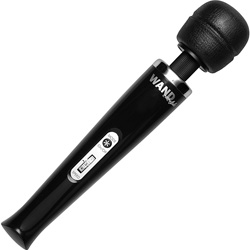 Wand Essentials Rechargeable 8 Speed 8 Function Wand Massager, 12.5 Inch, Black