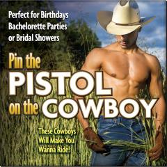 Pin the Pistol On the Cowboy Party Game