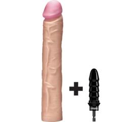 12 Inch Drilldo Dildo with Custom Bit, Beige 12 Inch Drilldo Dildo with Custom Bit, Beige