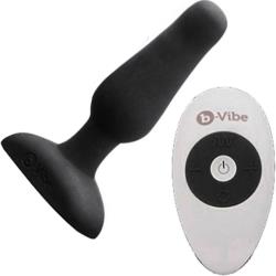 b-Vibe Novice Premium Vibrating Butt Plug with Wireless Remote, 4 Inch, Black