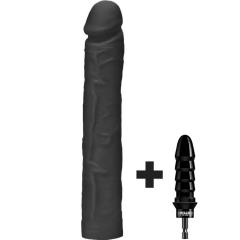 12 Inch Drilldo Dildo with Custom Bit, Classic Black 12 Inch Drilldo Dildo with Custom Bit, Classic Black