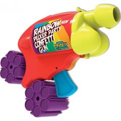 Rainbow Pecker Party Confetti Gun with 2 Cartridges