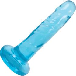 LolliCock Slim Stick Dildo with Suction Base, 6 Inch, Berry Ice