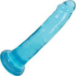 LolliCock Slim Stick Dildo with Suction Base, 8 Inch, Berry Ice
