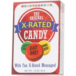 X Rated Candy Box with Fun X Rated Messages, 1.6 ounce (44 g)