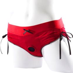 SpareParts Sasha Underwear Harness, Extra Small, Red