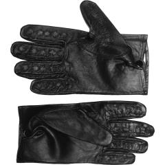 KinkLab Classic Leather Vampire Gloves with Spikes, Extra Large, Black