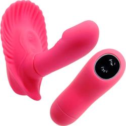 Pretty Love Clamshell Intimate Vibrator with Wireless Remote, 2.75 Inch, Fuchsia