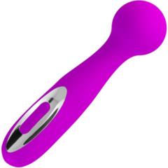 Pretty Love Wade Rechargeable Silicone Vibrator, 6 Inch, Purple