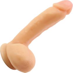 Blush X5 Hard On Cock with Suction Cup, 8.75 Inch, Flesh