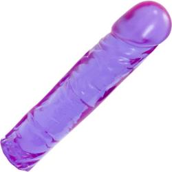 Doc Johnson Crystal Jellies Classic Dong, 8 Inch, Purple
