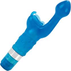Platinum Edition Butterfly Kiss Female Vibrator, 7.5 Inch, Intimate Blue