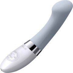 Lelo Gigi 2 Waterproof Rechargeable G-Spot Silicone Vibe 6 Inch Cool Gray