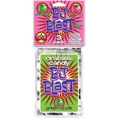 BJ Blast Oral Sex Candy, 3 Pack: Strawberry, Cherry, and Green Apple