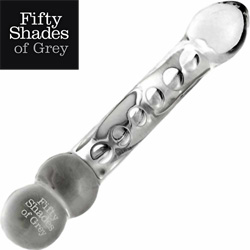 Fifty Shades of Grey Drive Me Crazy Glass Wand 7.25 Inch