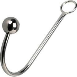 Master Series Stainless Steel Anal Hook, Silver