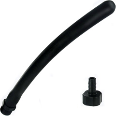 CleanStream Comfort Nozzle Silicone Attachment Tip, 10 Inch, Black
