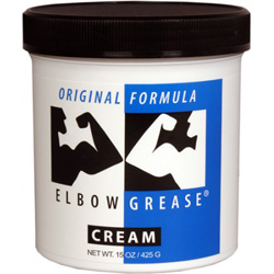 Elbow Grease Original Cream Personal Lubricant, 15 oz (425 g) Jar