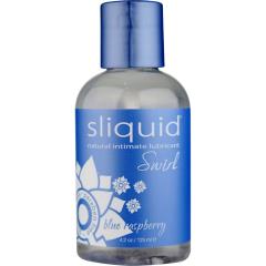 Sliquid Swirl Natural Intimate Glide, 4.2 fl.oz (125 mL), Blue Raspberry