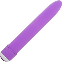 CalExotics Classic Chic 7 Function Waterproof Straight Vibrator, 7 Inch, Purple