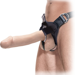 Fetish Fantasy Extreme Hollow Strap-On Dong, 12 Inch, Flesh