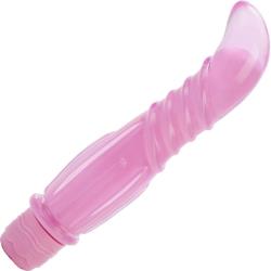 CalExotics First Time Softee Pleaser G-Spot Vibrator, 5.25 Inch, Pink