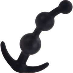CalExotics Booty Call Silicone Booty Beads, 5 Inch, Black