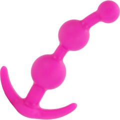 CalExotics Booty Call Silicone Booty Beads, 5 Inch, Pink