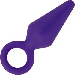 Luxe Candy Rimmer Silicone Butt Plug, 4 Inch, Purple
