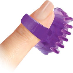 Screaming O FingO Tips - Silicone Micro Finger Vibrator, Purple