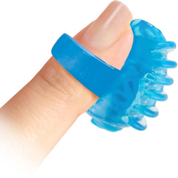 Screaming O FingO Tips - Silicone Micro Finger Vibrator, Blue