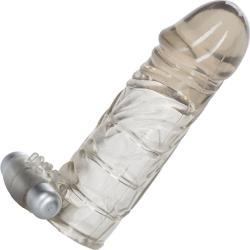 2 Inch Extra Length Vibrating Penis Extension, 5 Inch, Smoke