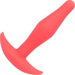 Tantus Little Flirt Silicone Butt Plug, 3.35 Inch, Crimson