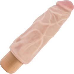 Dr Skin Cock Vibe 9 Girthy Realistic Personal Massager, 7 Inch, Flesh