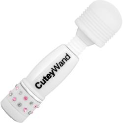 Blush Play with Me Cutey Wand - Vibrating Micro Massager, 4 Inch, White