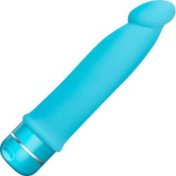 Luxe Purity Intimate Silicone Vibrator, 7.5 Inch, Blue