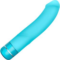 Luxe Beau G-Spot Silicone Vibrator, 8.5 Inch, Aqua Blue