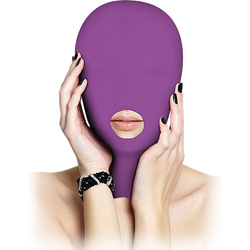 Ouch! Submission Mask with Mouth Hole for Him and Her, One Size, Purple