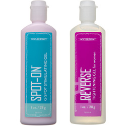 Doc Johnson Spot-On Plus and Reverse Lube for Women, 2 Pack